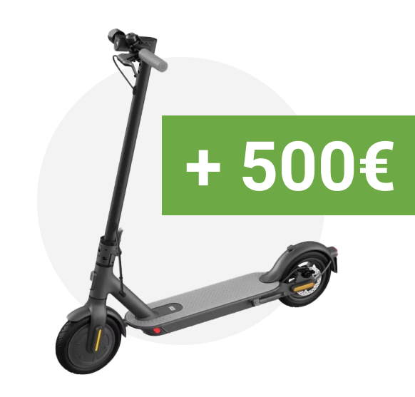 Electric scooter and 500€